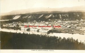 Canada, Yukon, Whitehorse, RPPC,  Town Panorama View, Steamboats, Photo