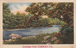 Pennsylvania Greetings From Yardley 1942