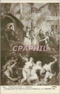 Old Postcard Museum of Louvre Ribens Unloading of Arie de Medicis in Marseill...
