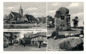 Germany Hermannsburg Lüneburger Heide Multiview Vintage Postcard 07.59