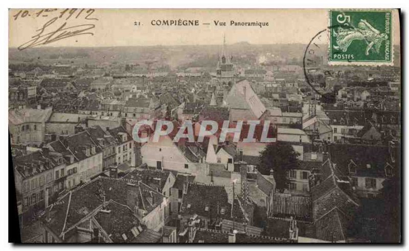 Old Postcard Compiegne Panoramic