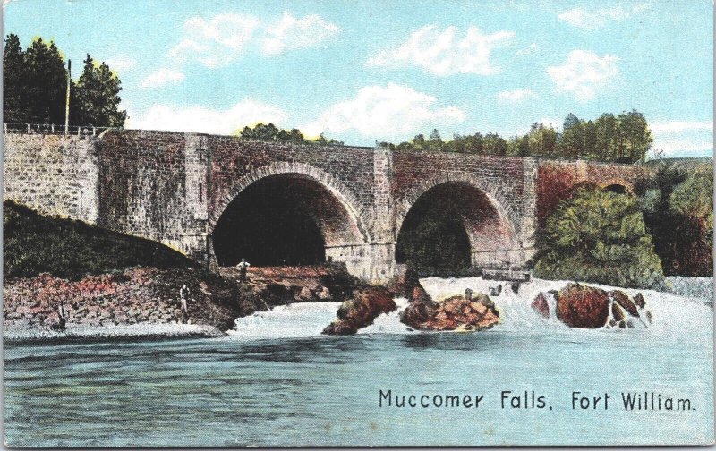 Scotland Muccomer Falls Fort William Vintage Postcard 04.35