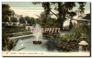 Vichy Old Postcard View in the new park
