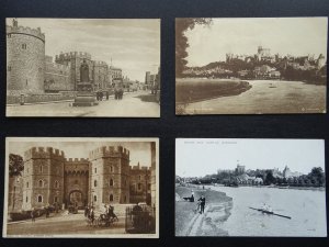 British Royalty WINDSOR CASTLE Collection x 4 c1909 to 1943 Postcard (2)