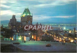 Postcard Modern Quebec What A night view of the Capital