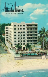 USA Atlantic Towers Hotel Apartments and Cabana Club Miami Beach Postcard 07.36