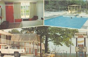 Branson Missouri~Ben's Wishing Well Inn~Swimming Pool-Room-Trucks @ Entrance~70s