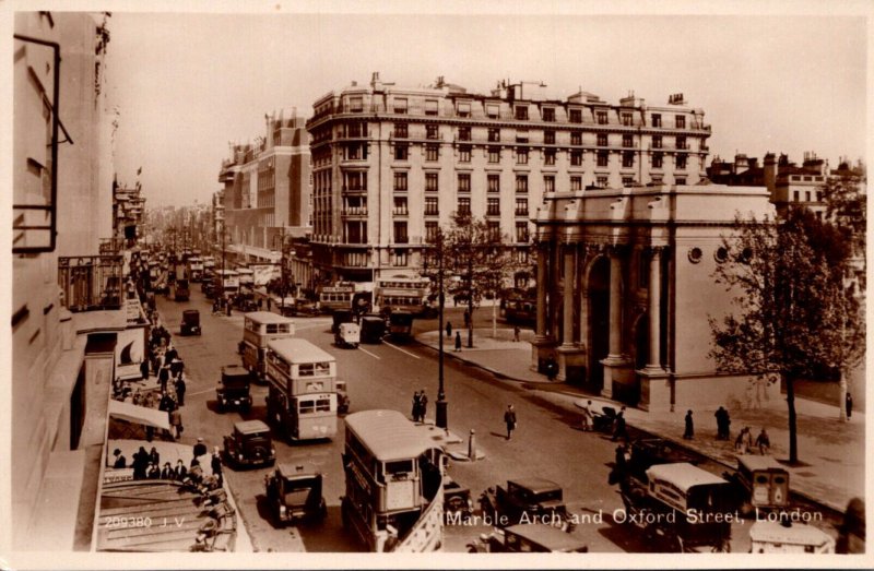England London Marble Arch and Oxford Street Real Photo