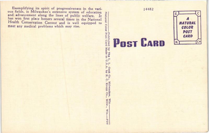 COUNTY HOSPITAL MILWAUKEE WISCONSIN