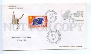 418254 FRANCE Council of Europe 1971 year Strasbourg European Parliament COVER