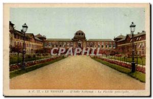 Le Vesinet - L & # 39Asile National - The Facade - Old Postcard