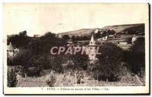 Old Postcard Fuys Cliff Upstream and Villas