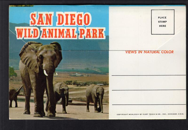 San Diego Wild Animal Park,San Diego,CA Souvenir Folder