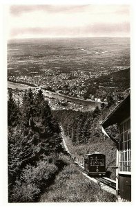 Blick Von Station Train City View RPPC Postcard 1956 Posted