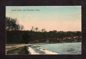 MN Vintage Beach Scene BEARDSLEY, MINN Minnesota Postcard Carte Postale PC