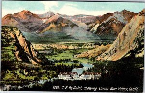 Postcard HOTEL SCENE Banff Alberta AB AK6293