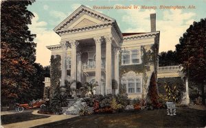 Birmingham Alabama c1910 Postcard Residence Richard W. Massey