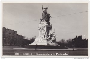RP; LISBOA, Monumento a G. Peninsular, Portugal, 10-20s