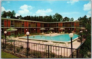1915 Davis Bros Cafeterias Motor Lodges Swimming Pool Atlanta GA Posted Postcard
