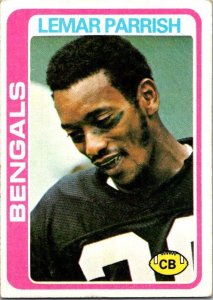 1978 Topps Football Card Lemar Parrish Cincinnati Bengals sk7038