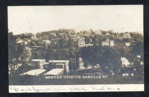 RPPC OAKVILLE CONNECTICUT CT NEWTON HEIGHTS 1914 REAL PHOTO POSTCARD