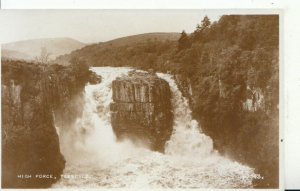 County Durham Postcard - High Force - Teesdale - Real Photograph  - Ref 16882A