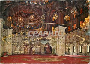 Postcard Modern Interior of Cairo Mohamed Ali Mosque