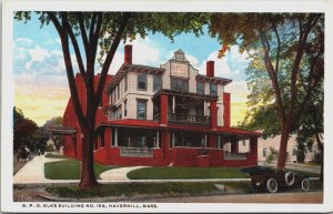 B.P.O Elks Building No.165 Haverhill Massachusetts Vintage Postcard C068