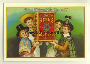 ad3411 - Keens Mustard - Children Holding Mustard -  Modern Advert Postcards