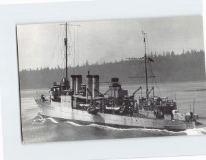 Postcard U.S.S. Reno DD-303, Puget Sound, Washington