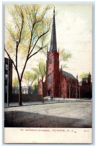 c1910 St Patricks Cathedral Church Newark New Jersey NJ Vintage Antique Postcard