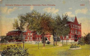 Nebraska Wesleyan University Lincoln Nebraska 1916 postcard