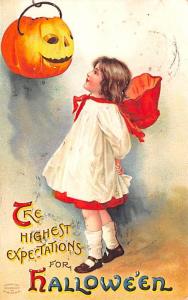 Halloween Post Card Old Vintage Antique Artist Ellen Clapsaddle 1911