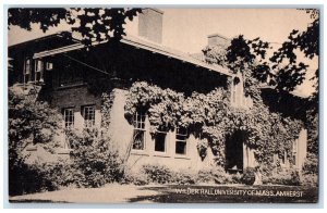 c1910s Wilder Hall University Of Massachusetts Amherst Massachusetts MA Postcard