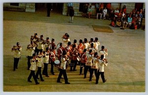 Drums Of The Fort Henry Guard Pinwheel Kingston Ontario, Vintage Chrome Postcard