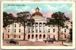 VINTAGE POSTCARD THE OLD STATE CAPITOL BUILDING AT JACKSON MISSISSIPPI