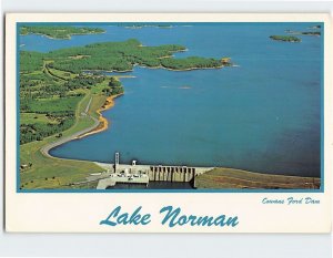 Postcard Lake Norman Cowans Ford Dam North Carolina USA