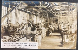 Mint Real Picture Postcard Valve Making Department CG Con a Band Instrument Fact