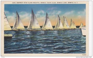 District Star Class Regatta, Seneca Yacht Club, Seneca Lake, Geneva, New York...