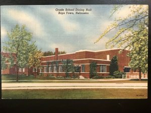 Vintage Postcard 1950 Grade School Dining Hall Boys Town Nebraska