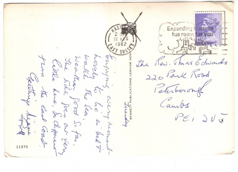 Hastings, Sussex, England, Used 1982, Seal