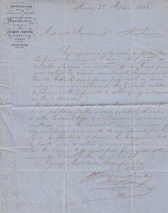 Cigar Manufacturers Tobacco 1866 3x Victorian Letter s