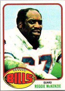 1976 Topps Football Card Reggie McKenzie Buffalo Bills sk4260