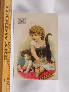 James Pyle's Pearline Washing Compound Adorable Child & Cat F32