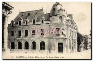 Old Postcard Bank Caisse d & # 39Epargne Langres