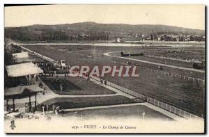Old Postcard Horse Riding Equestrian Vichy racecourse
