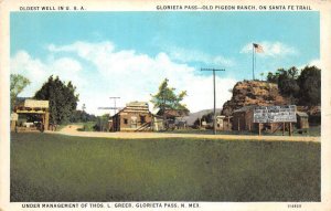 Glorieta Pass New Mexico Santa Fe Trail Old Pigeon Ranch vintage pc DD7803