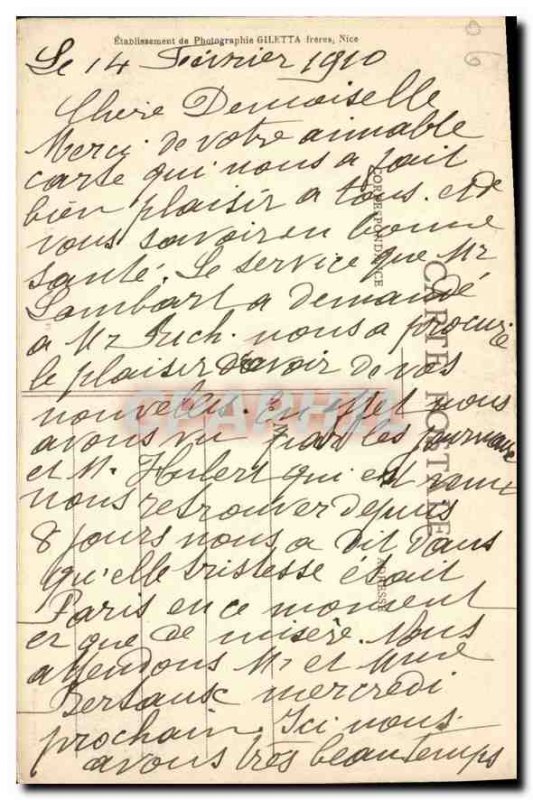 Old Postcard Monte Carlo Casino and Gardens