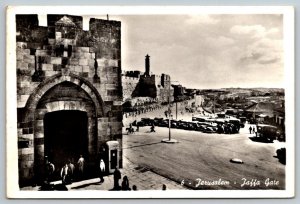 RPPC  Jaffa Gates  Old City Jerusalem  Jordan  Postcard   c1940