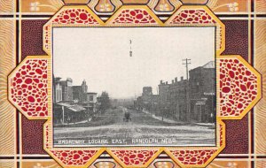 Randolph Nebraska Broadway  Looking East Vintage Postcard AA63541